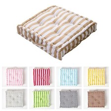 Thick & Thin Stripe Floor Cushion Seat Pad Riser Dining Chair Booster Cushion