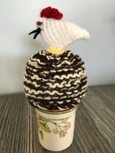 Hand knitted egg - egg, chicken