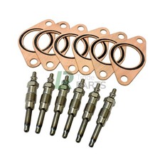 FITS RANGE ROVER P38 2.5D NEW HEATER GLOW PLUGS & GASKETS, PLUG SET X6 STC3103