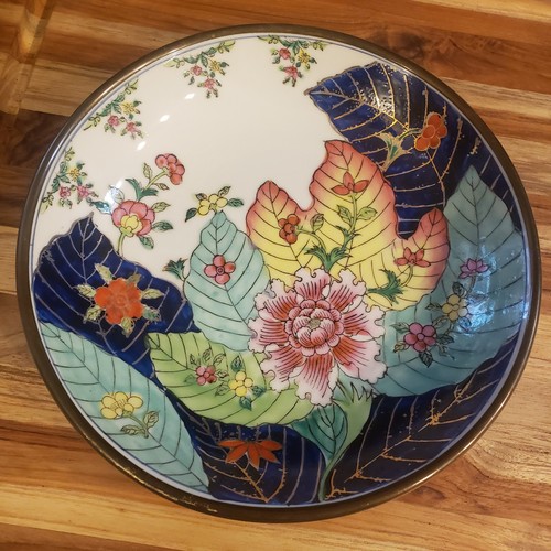 Vtg tobacco leaf chinoiserie - vtg,
