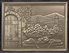 Kitchen backsplash metal mural - metal,