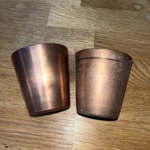 Pair vintage copper zinc - vintage, &