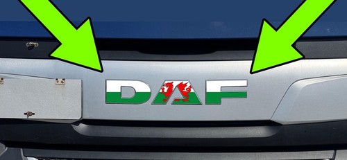 Daf 106 welsh flag front - cf,