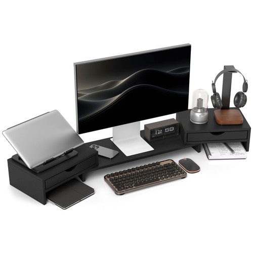 Homcom dual monitor stand - homcom,