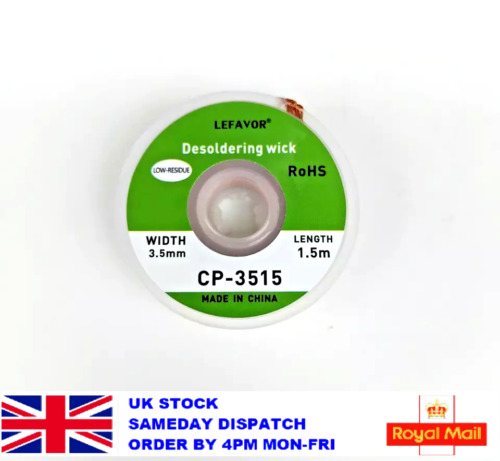 Solder wick 5mm - wick, 3.5mm