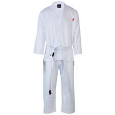 Adult Karate Suit Martial Arts white uniform with Free White belt Top quality