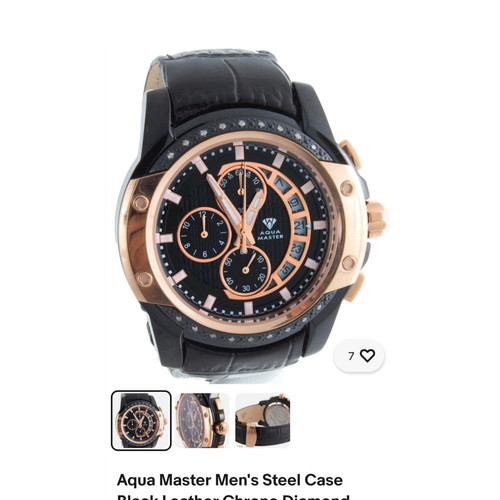 Aqua master men - aqua, chronograph