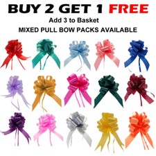 Large Pull Bows 50mm Wedding Car Easter Party Gift Wrap Poly Ribbon QUALITY