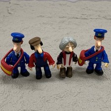 Lot 4pcs Postman Pat Figures Mrs Goggins Ted Glen Moveable Character Kid Toys