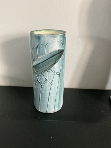 Small carn pottery vase - pottery, vase.-4"