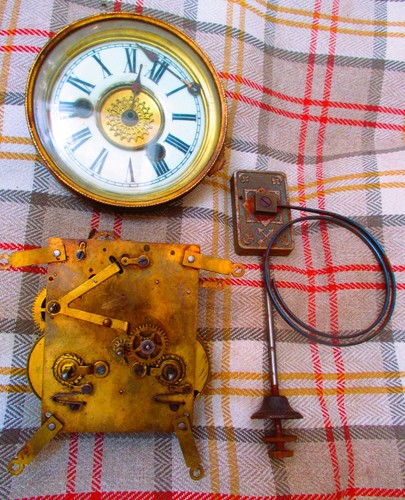 Antique hamburg american clock - antique,