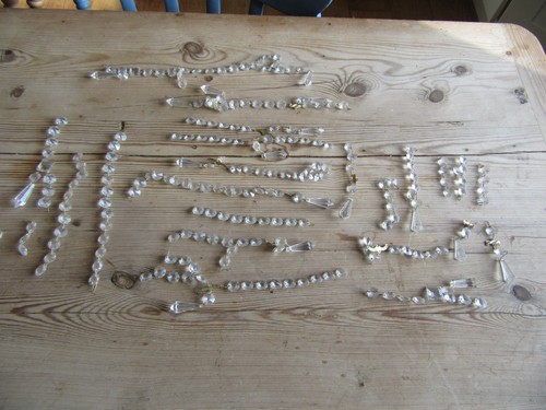 Chandelier drops cut glass - drops,