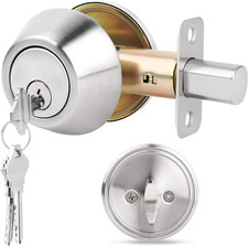 Round Single Cylinder Deadbolt Security Door Lock With Key Safe Lock Door Knobs