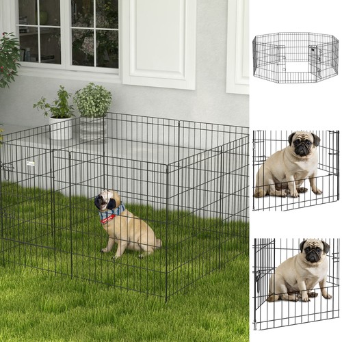 Pawhut pet dog playpen - pet, playpen,