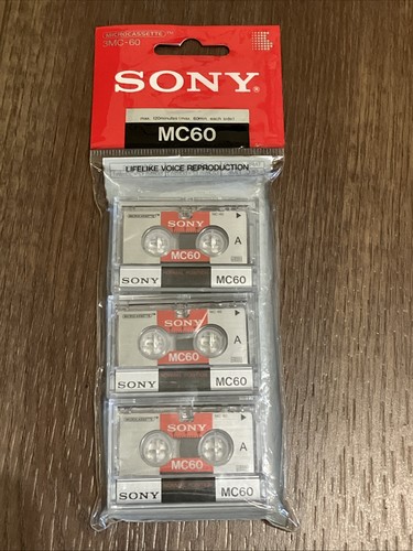 Sony microcassette 3 - mc-60,