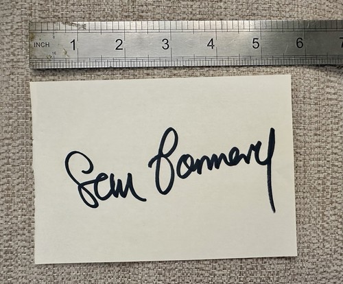 Sean connery signed page - signed, aftal