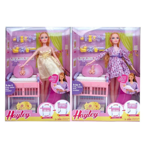 Pregnant doll crib - pregnant, +