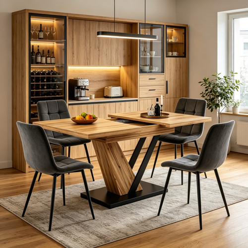 Extendable dining table - dining,