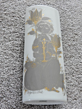 Bjørn Wiinblad Rosenthal Porcelain Sammuramet Oval Vase - hand painted - VGC