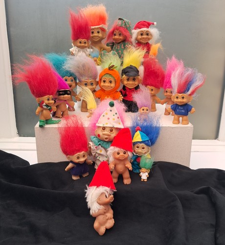 Vintage troll dolls job - vintage, lot