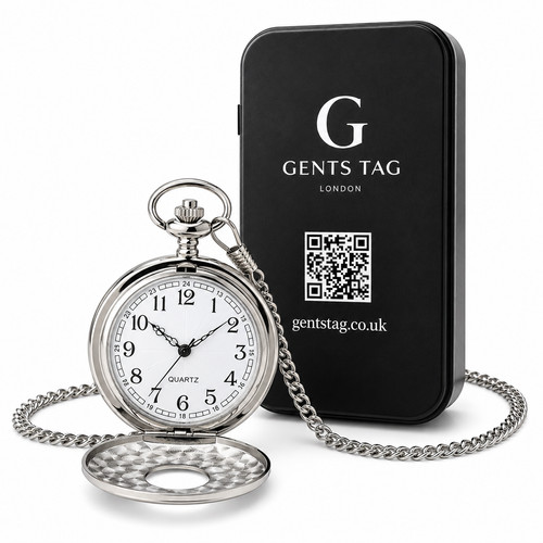 Silver pocket watch for - watch, men