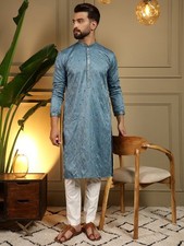 Indian Men's SkyBlue Kurta