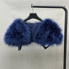 Fur Women Shawl Ostrich Feather Boleros Shrugs Capes Genuine Wedding Elegant