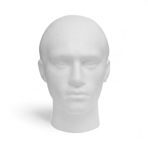 Male mannequin head - –, white