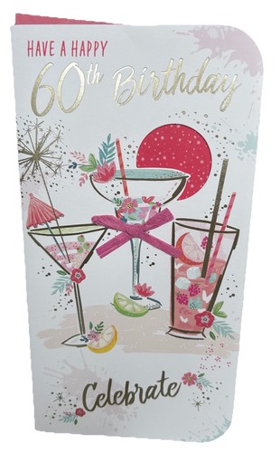 Open 60th birthday card for - 60th,