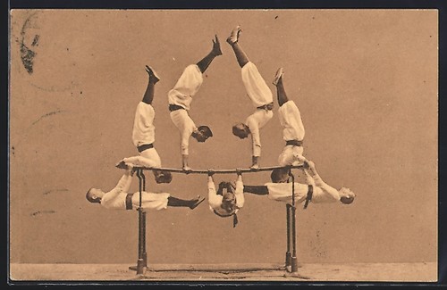Postcard men doing - postcard, of