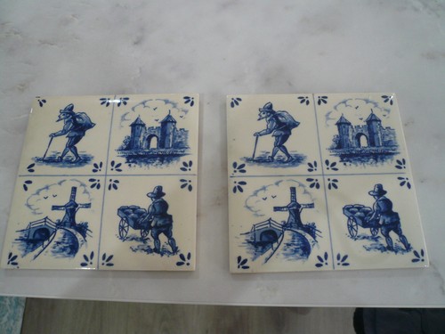 Pair delft blue - pair, of