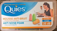 Quies Soft Foam Ear Protection Plugs 35dB - Pack of 3 Pairs