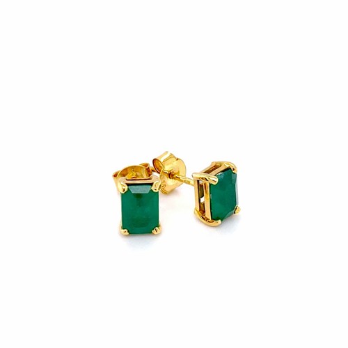 18k yellow gold 63ct emerald - 1.63ct,