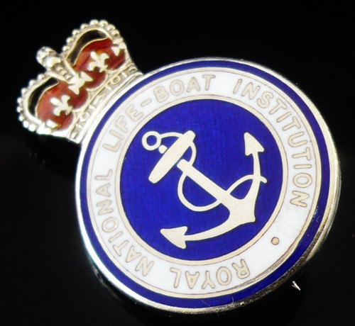 Sterling silver enamel badge - sterling,
