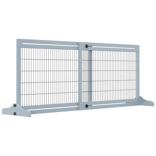 Adjustable wooden pet gate - adjustable,
