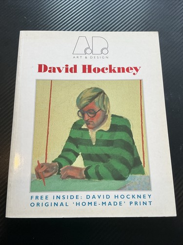 David hockney with original - david,