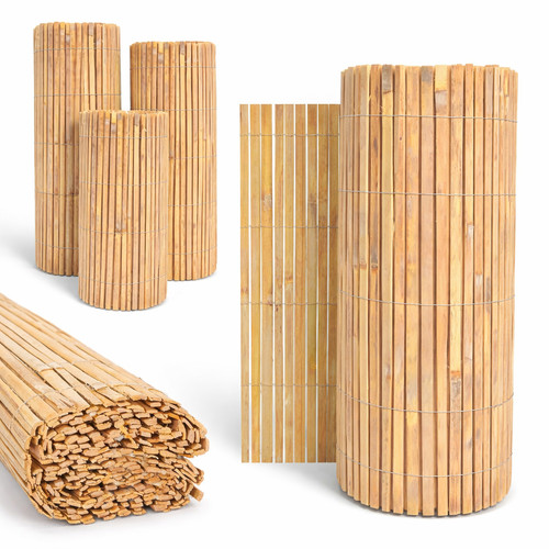 Heavy duty bamboo fence - 4m,
