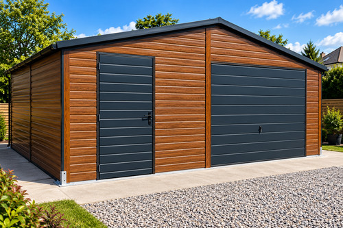 Metal garage 6m x - garage,