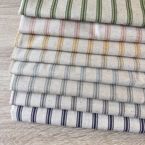 Ticking stripe linen blend - stripe,
