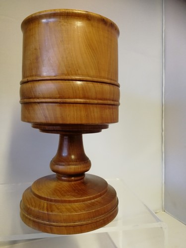 Turned wooden goblet chalice - goblet,