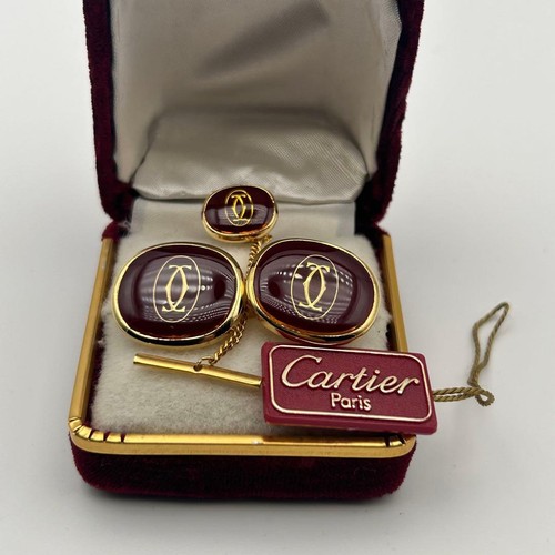 Cartier cufflinks and tie - , pin