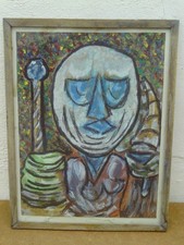 Vintage Glazed Framed 1970s