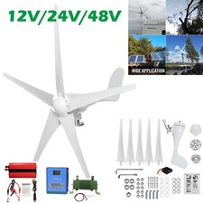 3KW 12V 24V 48V Wind Turbine Generator Kit Windmill Inverter Hybrid Controller