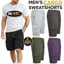 Mens Cargo Fleece Shorts Sweat