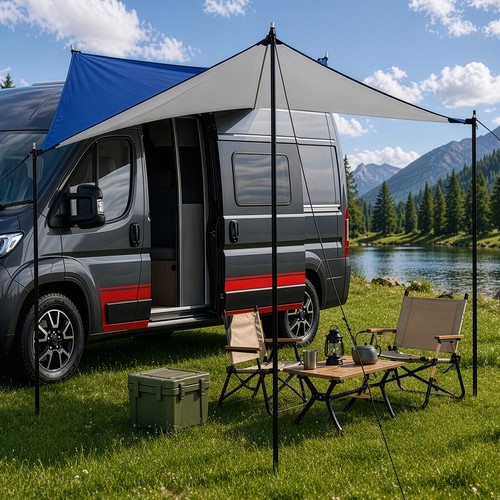 Camper van awning sun - awning,