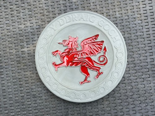 Welsh stoneware enamel plate - enamel,