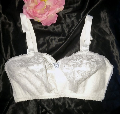 Vintage nos white nylon - vintage, lace