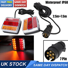 12V Tow Truck Trailer Light Kit Stop Indicator License Number Plate Tail Lamp