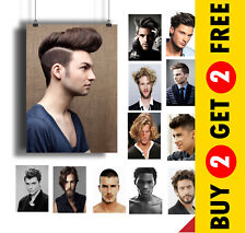 BEST MEN HAIR SALON POSTER COLLECTION A3 A4 A5 Men Hype Hairstyle Picture Prints