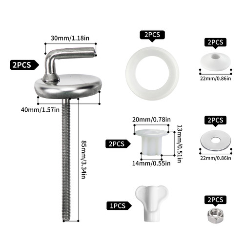 Toilet seat bolts replacement - toilet,